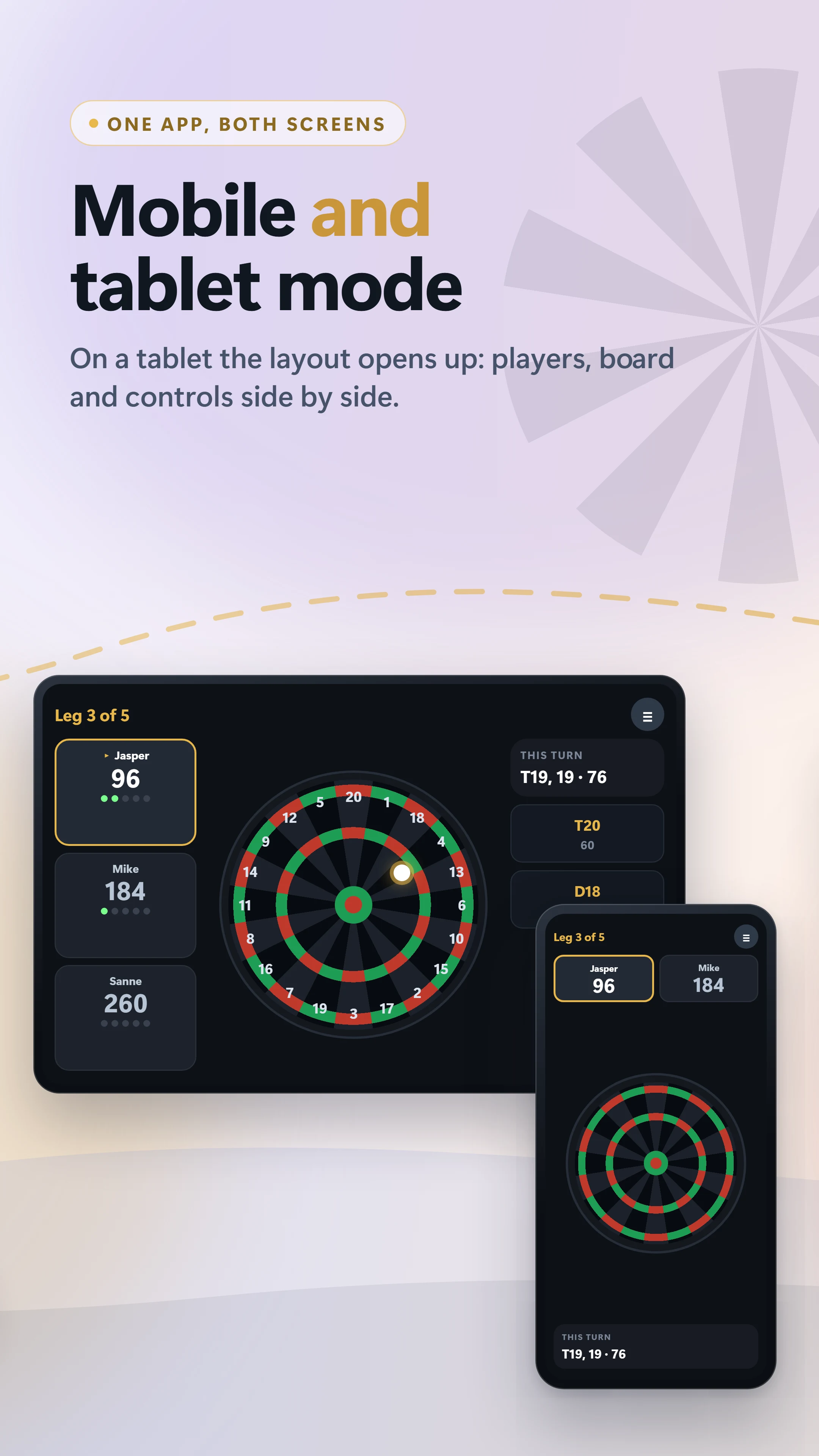 Easy X01 Darts Score 501 / 301 screenshot