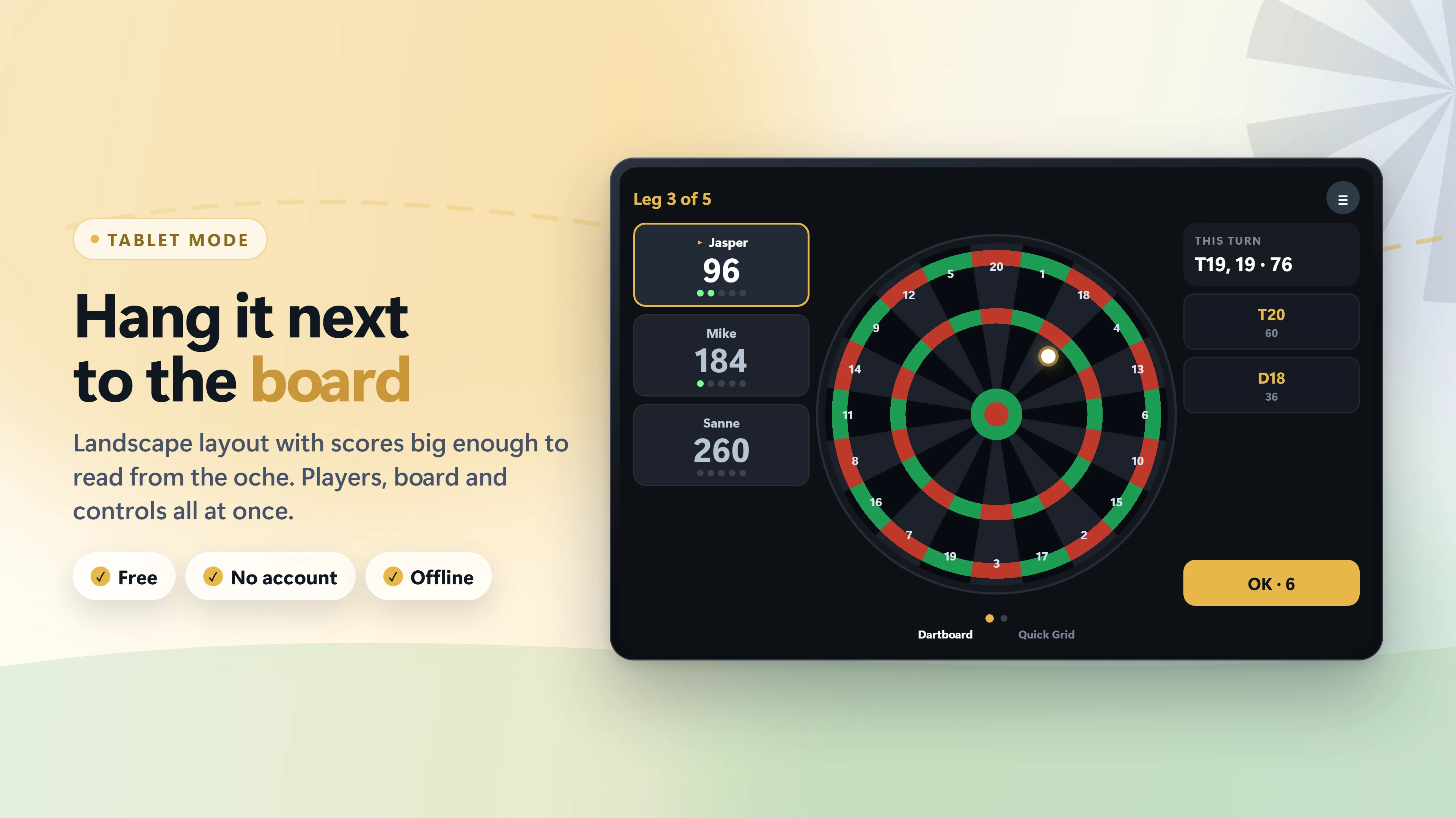 Easy X01 Darts Score 501 / 301 screenshot