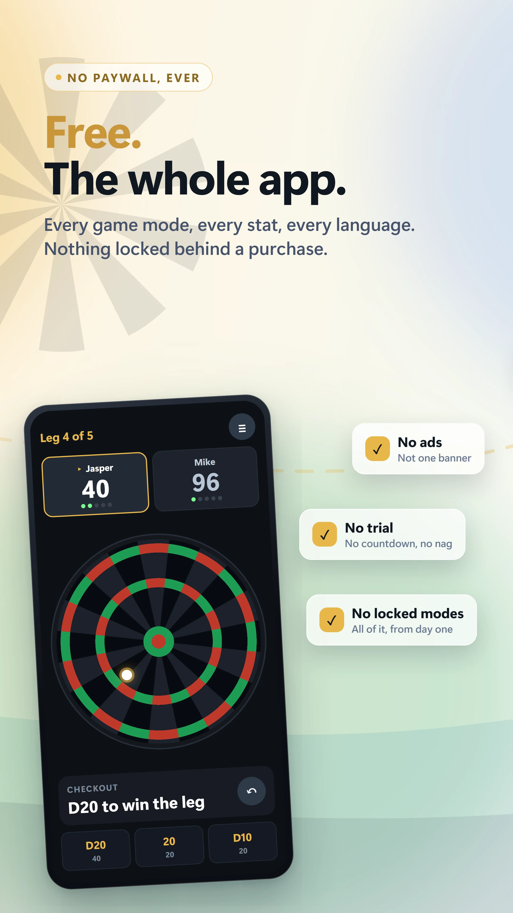 Easy X01 Darts Score 501 / 301 screenshot